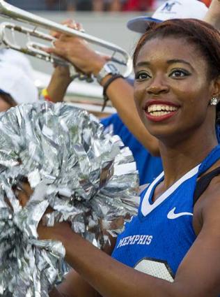Memphis Tigers Football cheerleader