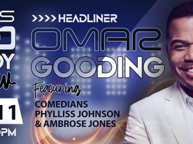 Omar Gooding headlines the “This Is 50! Comedy Show” with Phylliss Johnson and Ambrose Jones at the Cannon Center for the Performing Arts on September 11, 2026.