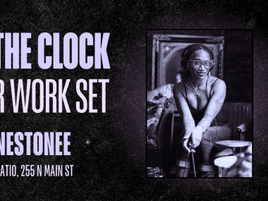 Off The Clock: After Work Set with DJ Rhinestonee event graphic for August 25 at the Renasant Convention Center