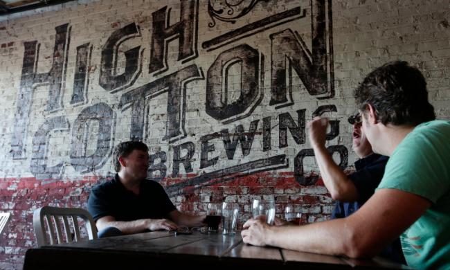 Local beer at High Cotton Brewery