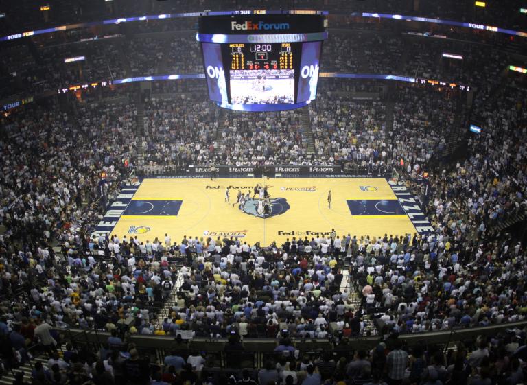 Months after the Memphis Grizzlies second round finish in the 2011 NBA Playoffs the team thanked the city with a series of building-size banners thanking fans for their belief in an unlikely season and seven, glorious, even more unlikely wins. Photo 2